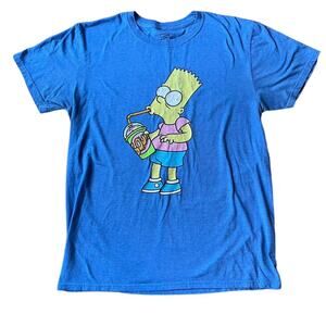 Bart Simpson Funny Printed T-shirt Size Large